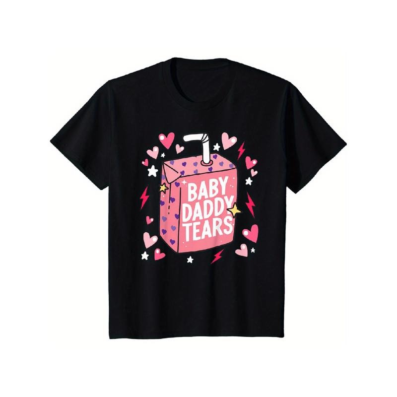 [100% Cotton] Baby Daddy Tears Love Heart Dad Is My Valentine T-Shirt Golf Gift T-Shirt For Men And Women Hoodie, Sweatshirt