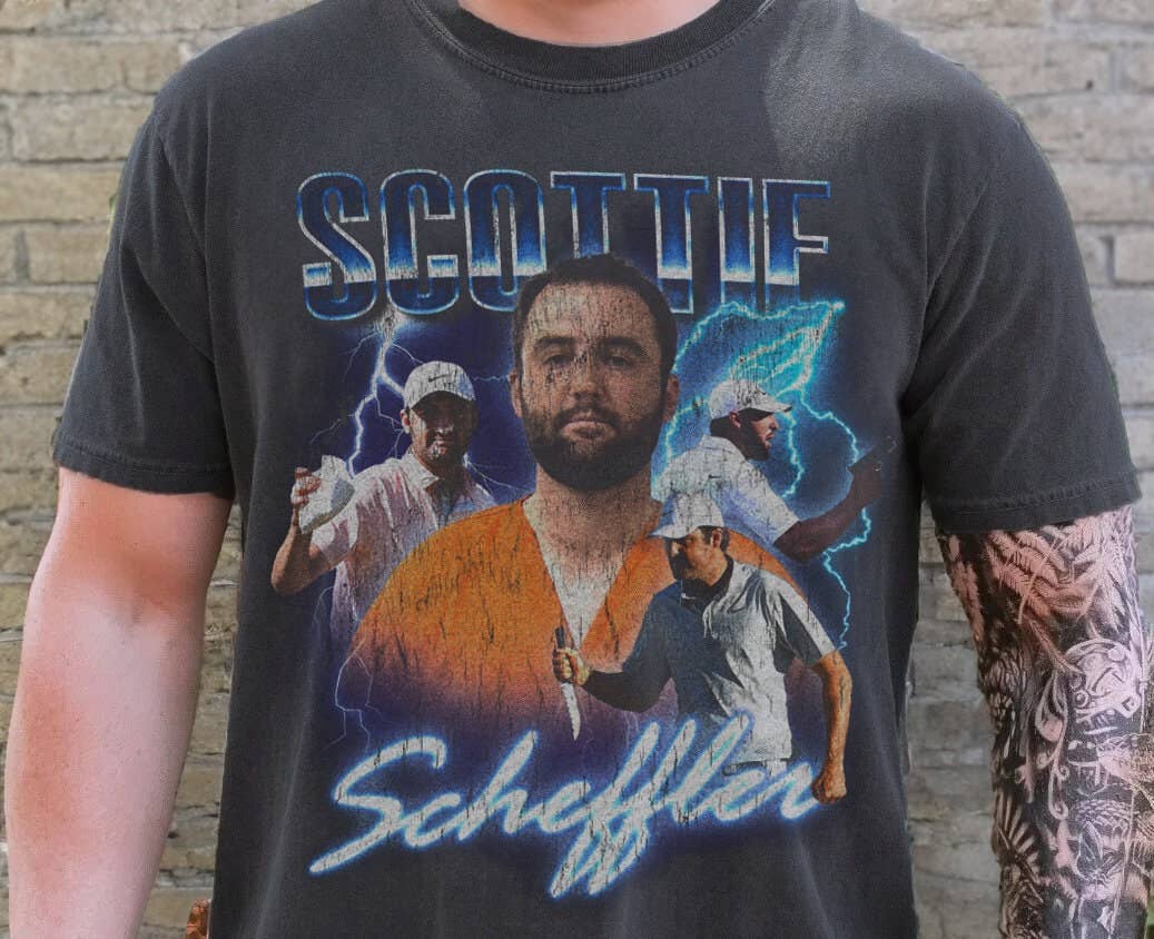 Vintage Scottie Scheffler Golf Legend Limited Edition Tee Hoodie, Sweatshirt | PodWearCo.com