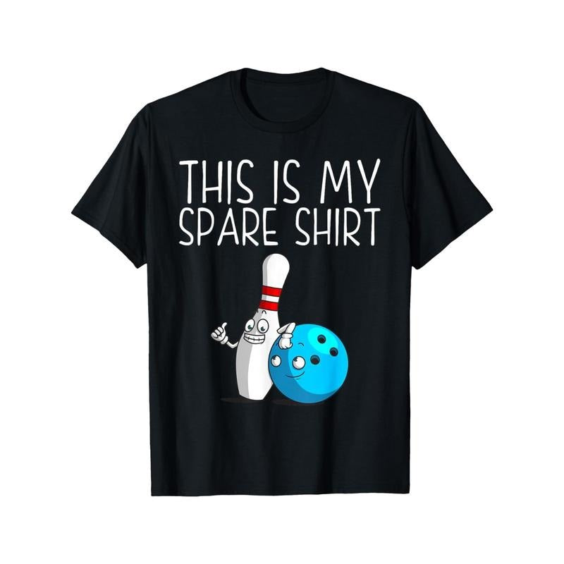 1pc Unisex Bowling Themed Cotton T-Shirt