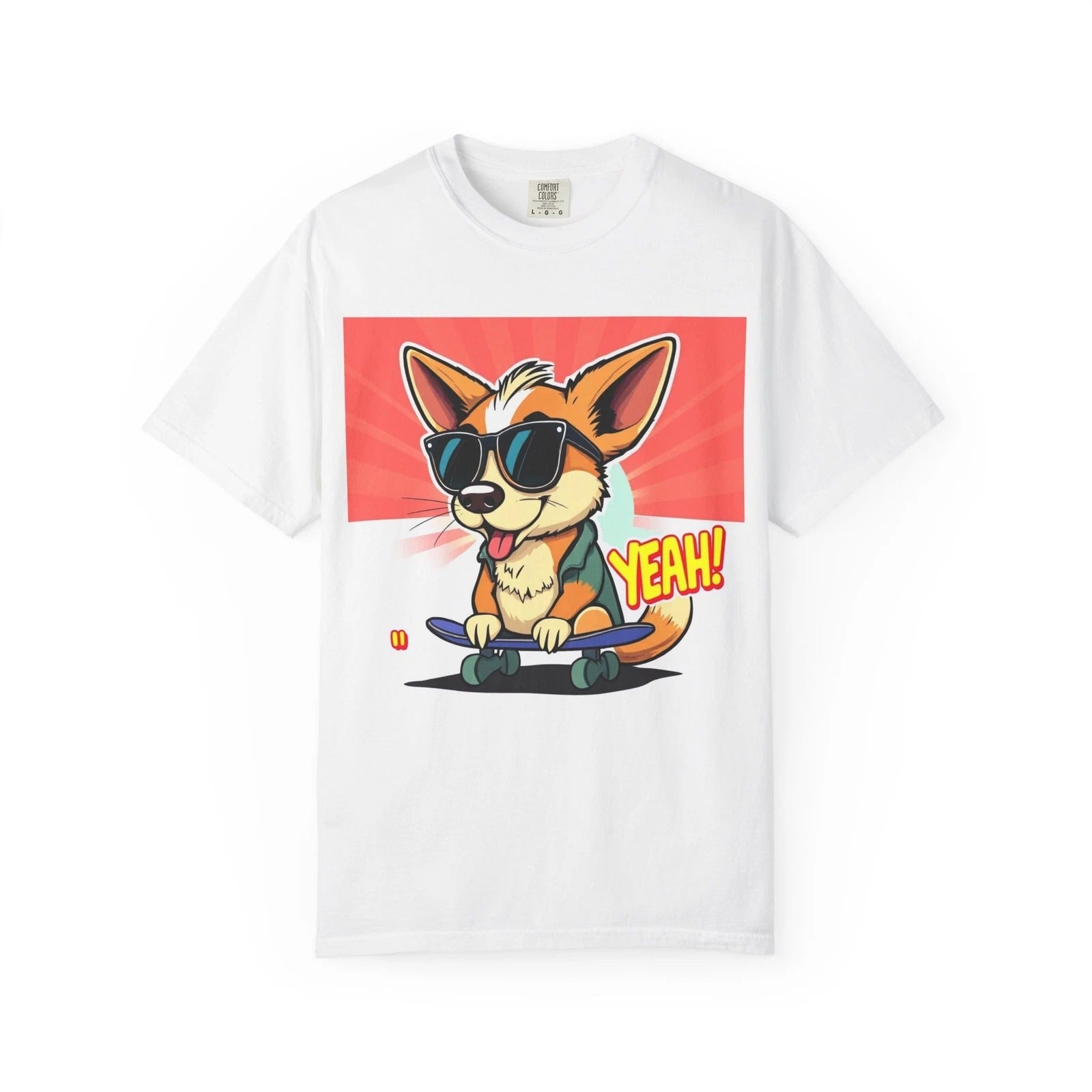 Cool Corgi Skateboard T-shirt, Fun Graphic Tee, Pet Lover Gift, Birthday