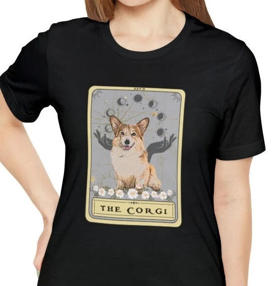 Corgi Dog Shirt Corgi Mom tShirt Corgi Tarot Card Shirt Corgi Lover tShirt Corgi