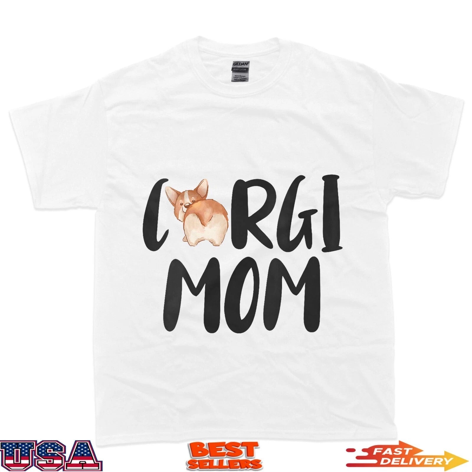 Corgi Mom Funny Pet Corgi Dog Lover T-Shirt