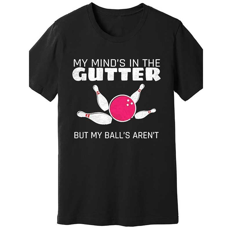 Funny Bowling Graphic Men's T-Shirt - Soft Cotton, Short Sleeve, Crew Neck, Casual Fit