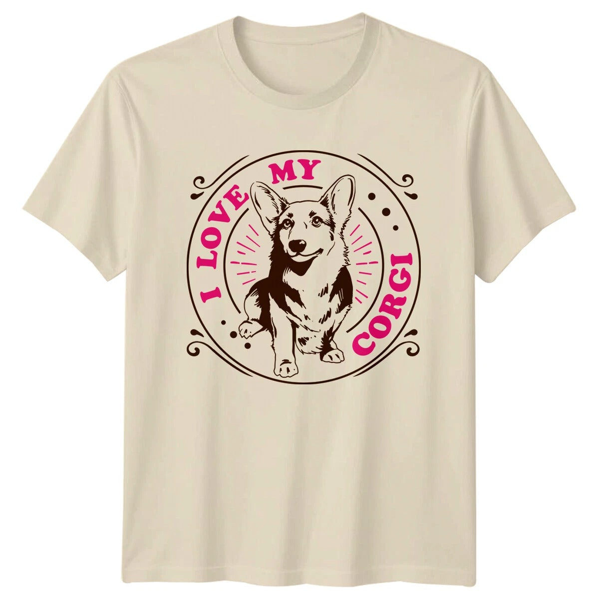 I Love My Corgi T-Shirt, Cute Corgi Dog Breed Graphic Tee