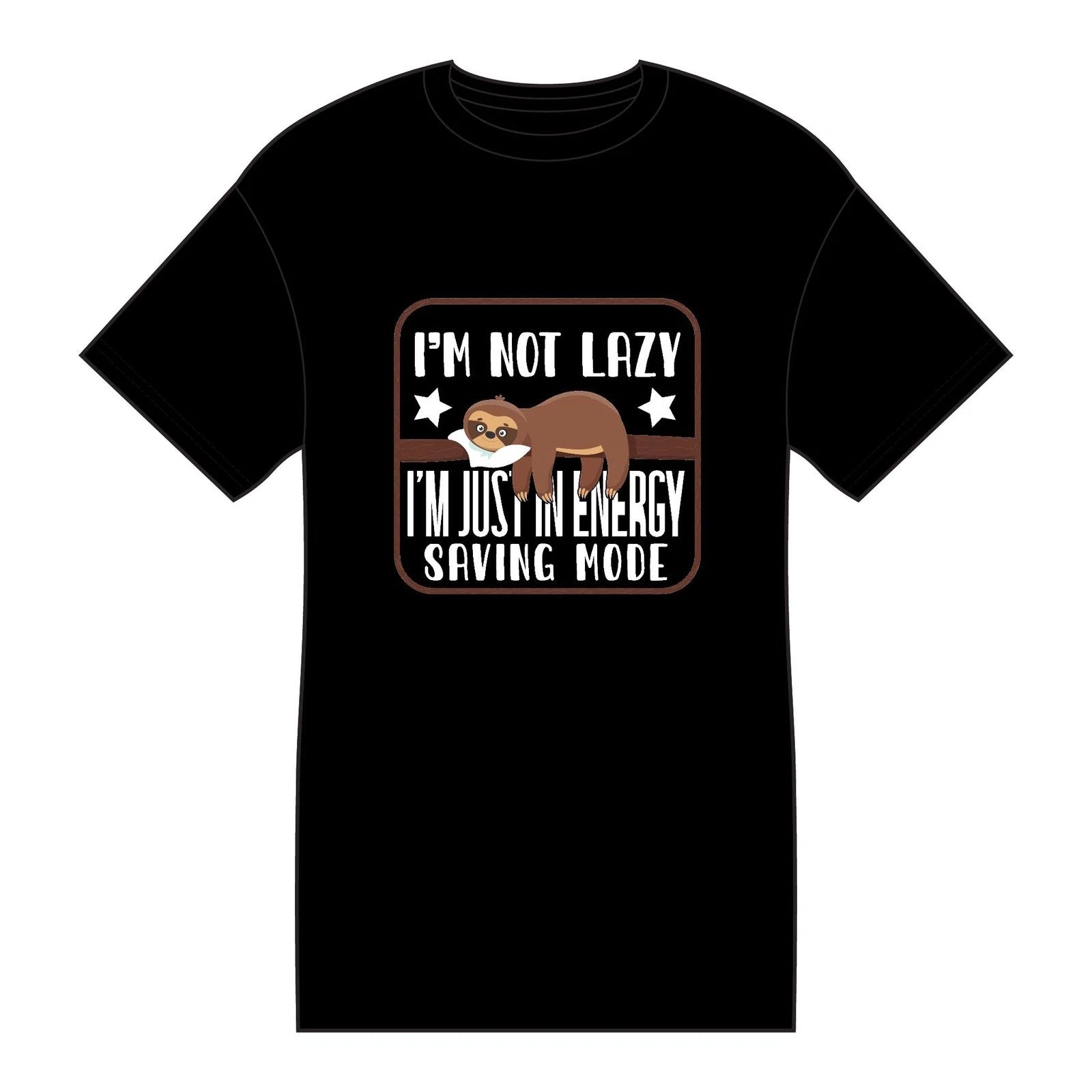 Lazy Sloth Graphic Tee | Funny T-Shirt | Humor Tee | Casual Wear