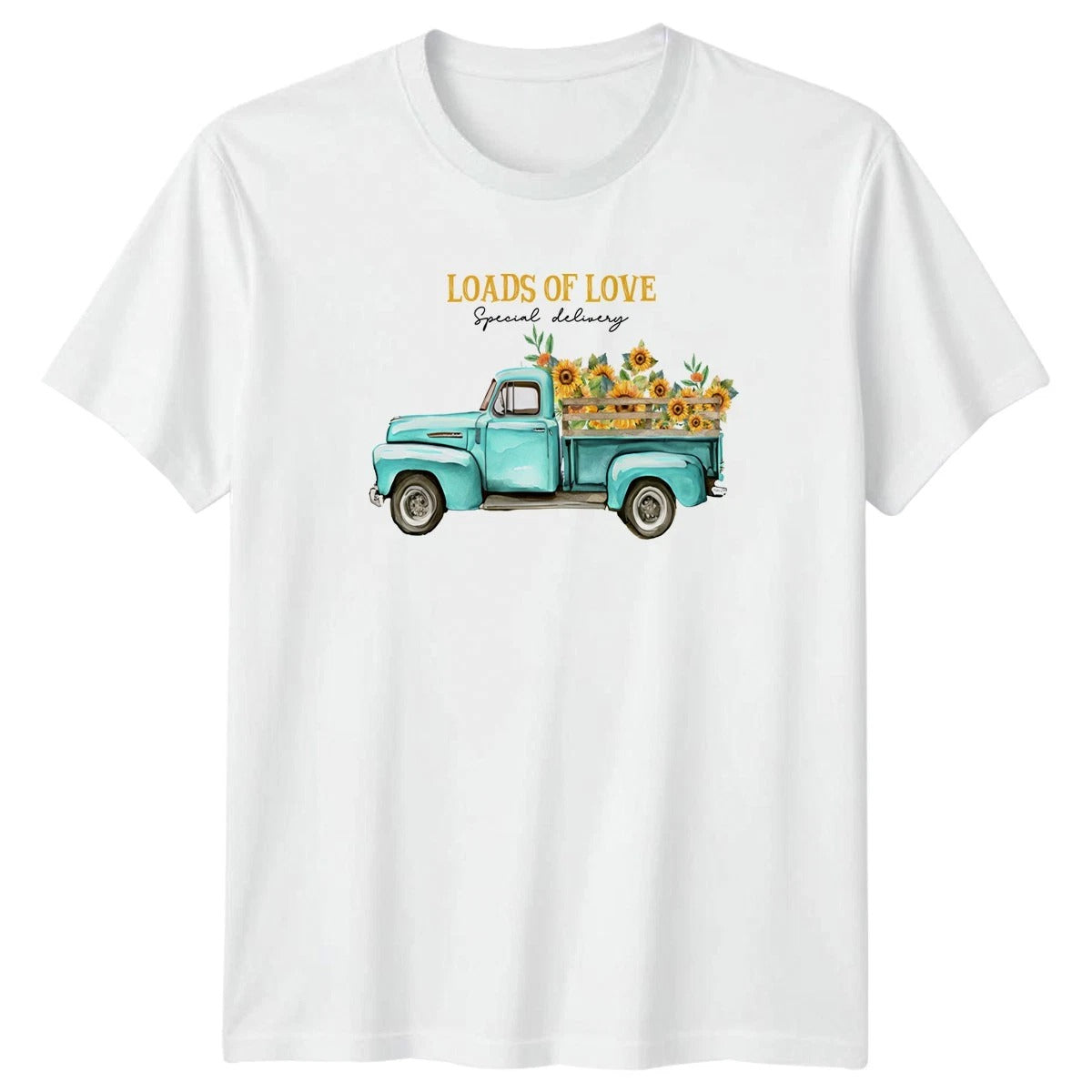 Loads Of Love Special Delivery T-Shirt Sunflower Floral Birthday Gift