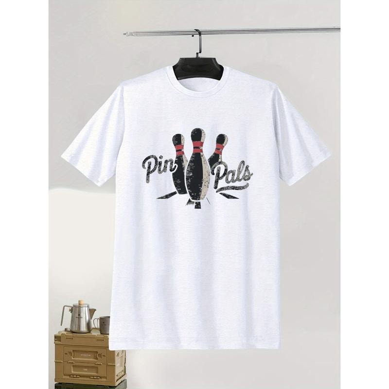 Men's Bowling Pins Print Graphic T-Shirt