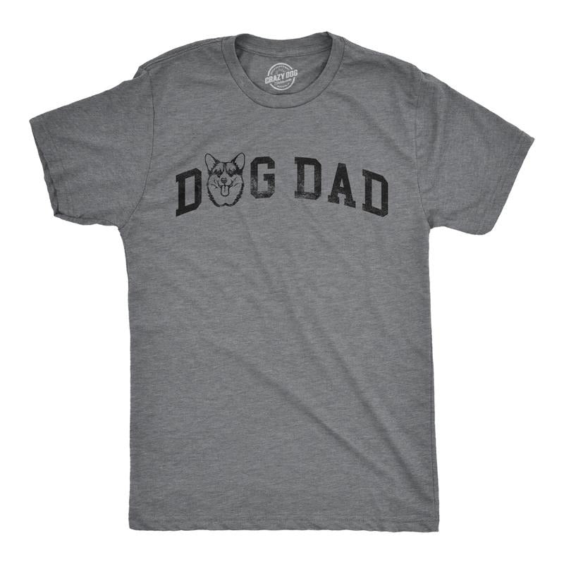 Mens Dog Dad Corgi T Shirt Funny Cute Puppy Pet Corgis Lovers Tee For Guys Mens Funny T Shirts Cool Tees Soft Stylish...