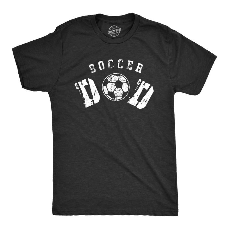 Mens Soccer Dad T Shirt Funny Cool Fathers Day Gift Soccer Ball Graphic Tee For Guys Mens Funny T Shirts Cool Tees Soft...