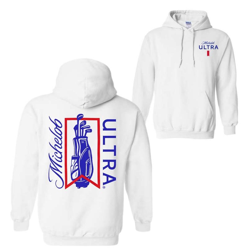 Michelob Ultra Golfing 2 Sided T-Shirt Sweatshirt Hoodie, For Men And Women | PodWearCo.com