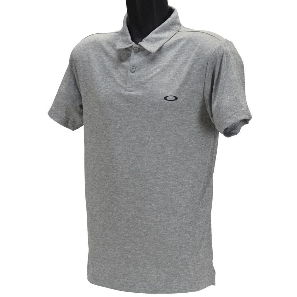 Oakley Galaxy Polo Mens Size M Medium Light Grey Casual Hydrolix Golf Tee Shirt