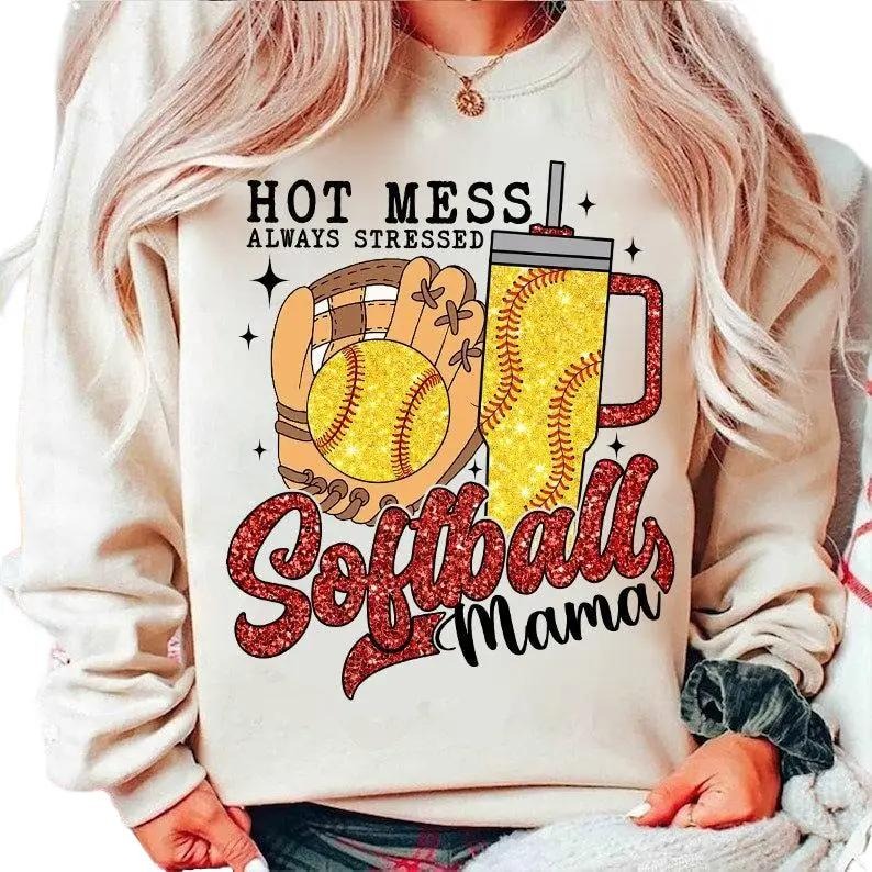Softball Mama Sweatshirt, Boujee Softball Sweatshirt, Cute Softball Shirt, Unisex Sweatshirt, Gifts For Mama Mother From...