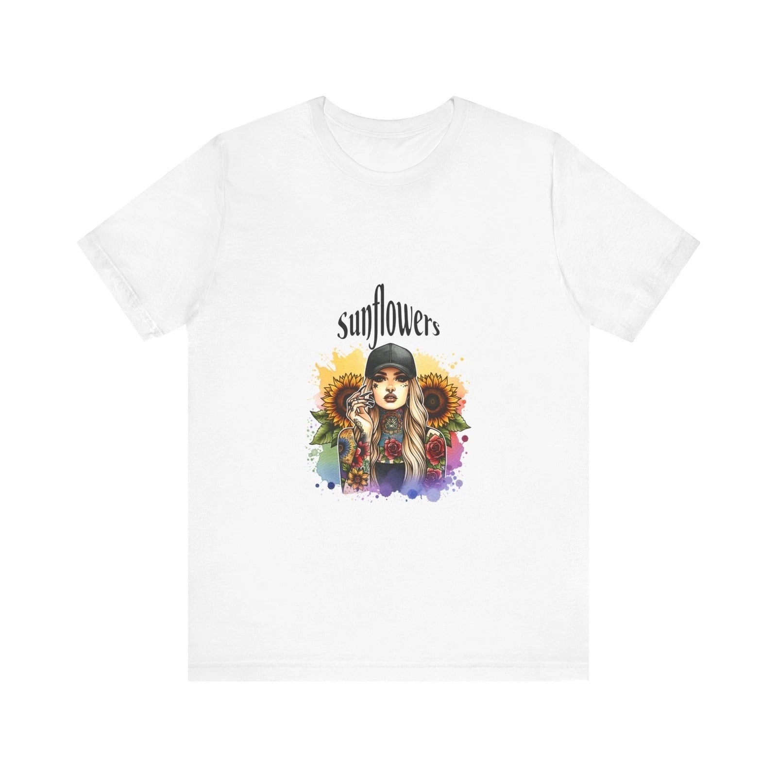 Sunflower T-Shirt, Floral Tee, Nature Shirt, Botanical Top, Garden Lover Gift,