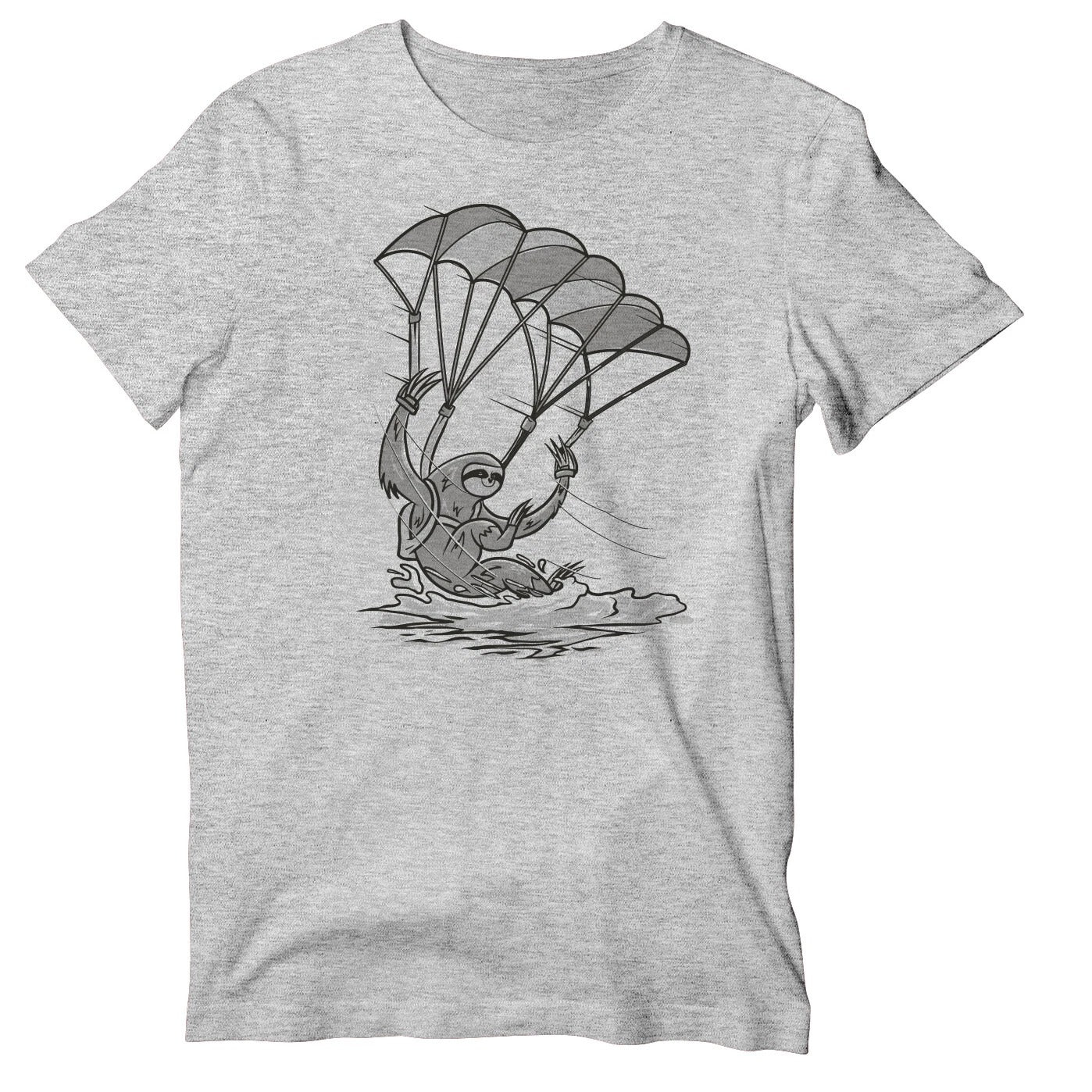 Swooping Sloth Skydiving Short Sleeve Unisex Shirt, Funny Skydive T-shirt