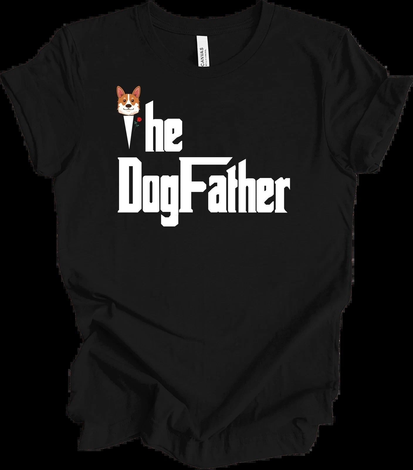 The Dogfather Corgi T-Shirt - Funny Dog Lover Gift