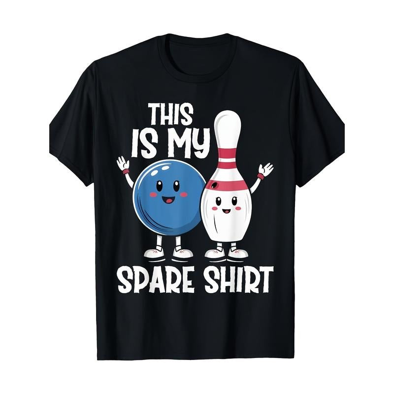 This Is My Spare Shirt Bowling And Bowling Pin T-shirt - 100% Cotton - 220g. made in usa Hoodie, Sweatshirt | PodWearCo.com