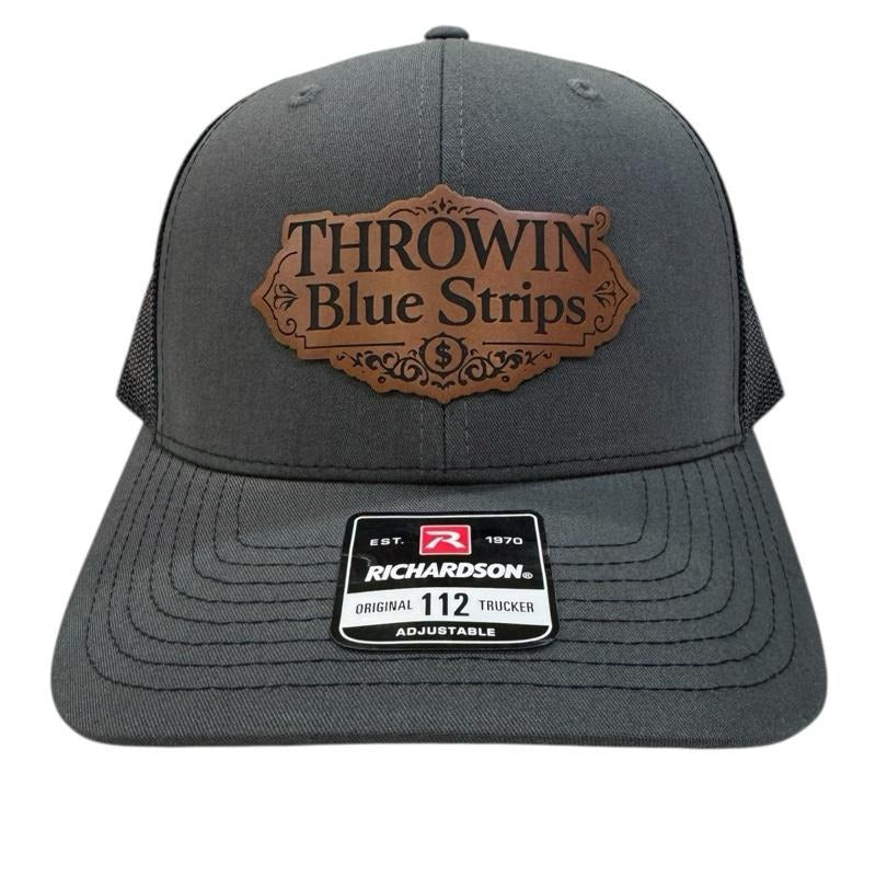 Throwin Blue Strips! Available in Flex Fit, Richardson 112, Golf Hats, Pony Tail Hats T-Shirts, Hoodie, Sweatshirt
