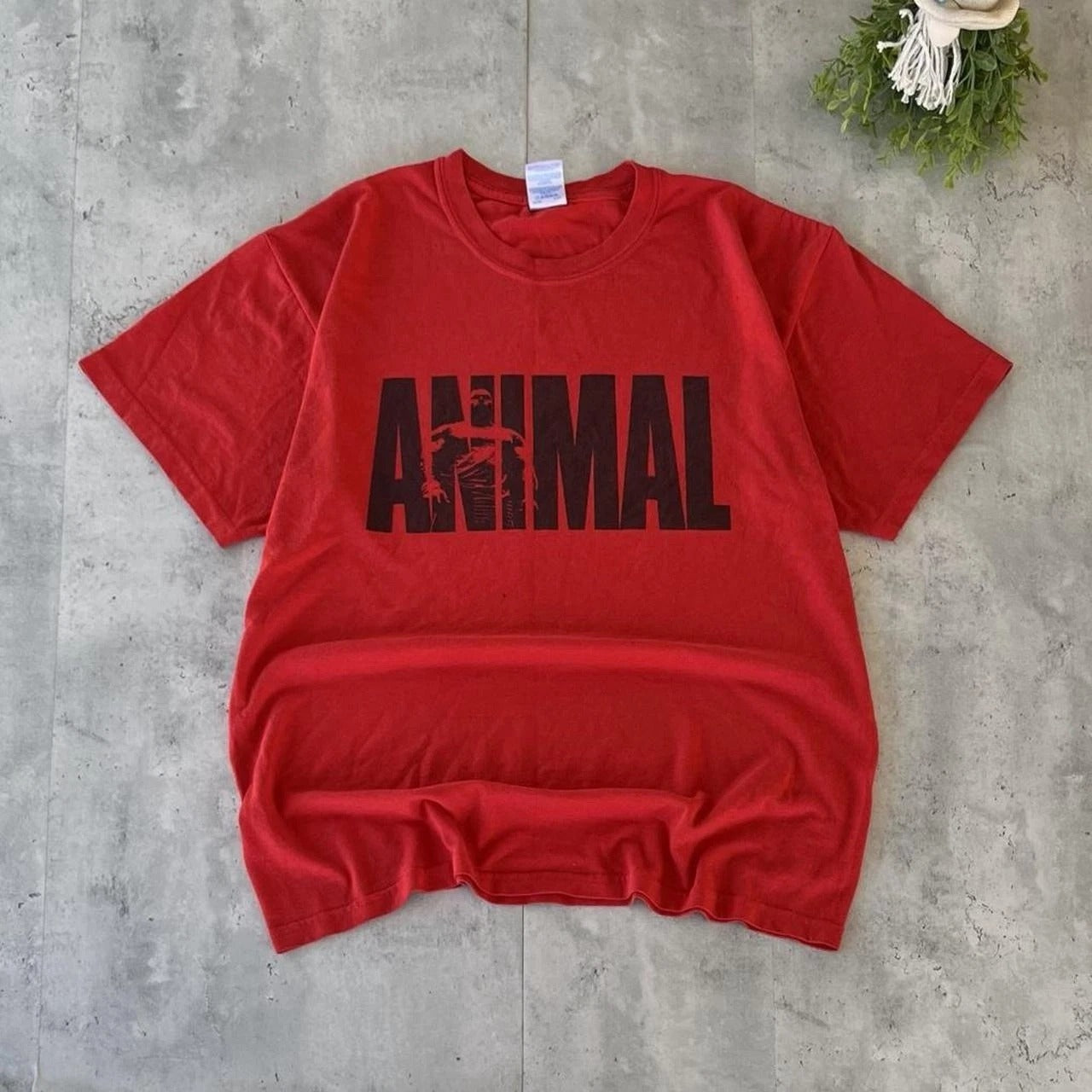 Vintage 2000s Y2K Animal Pak Logo T Shirt Size Large  Bodybuilding Weightlifting