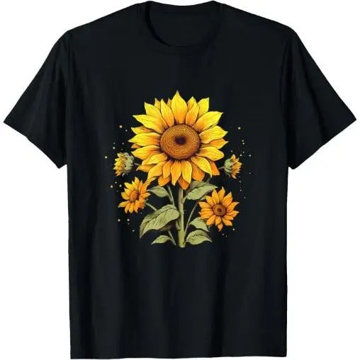 Vintage Sunflower Graphic T-Shirt Made in USA Hoodie, Sweatshirt | PodWearCo.com