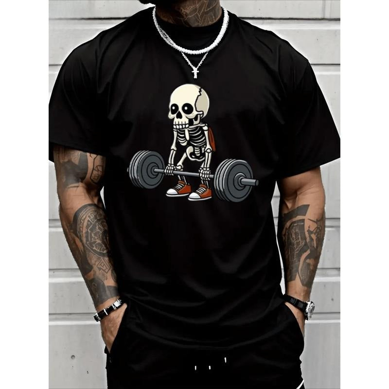 Weightlifting Skeleton Weightlifting Premium T-Shirt  Cotton Heavy Cotton T Shirt Made in USA Hoodie, Sweatshirt