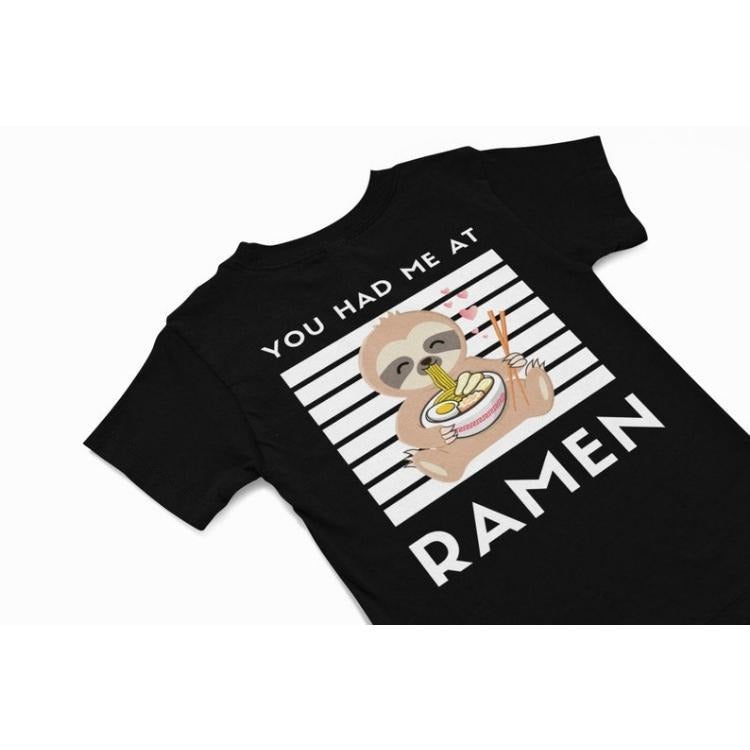 You had me at Ramen kawaii Sloth T-Shirt, Cute Sloth Tee, Japanese vacation T shirt gift, quirky food humour t shirt,...