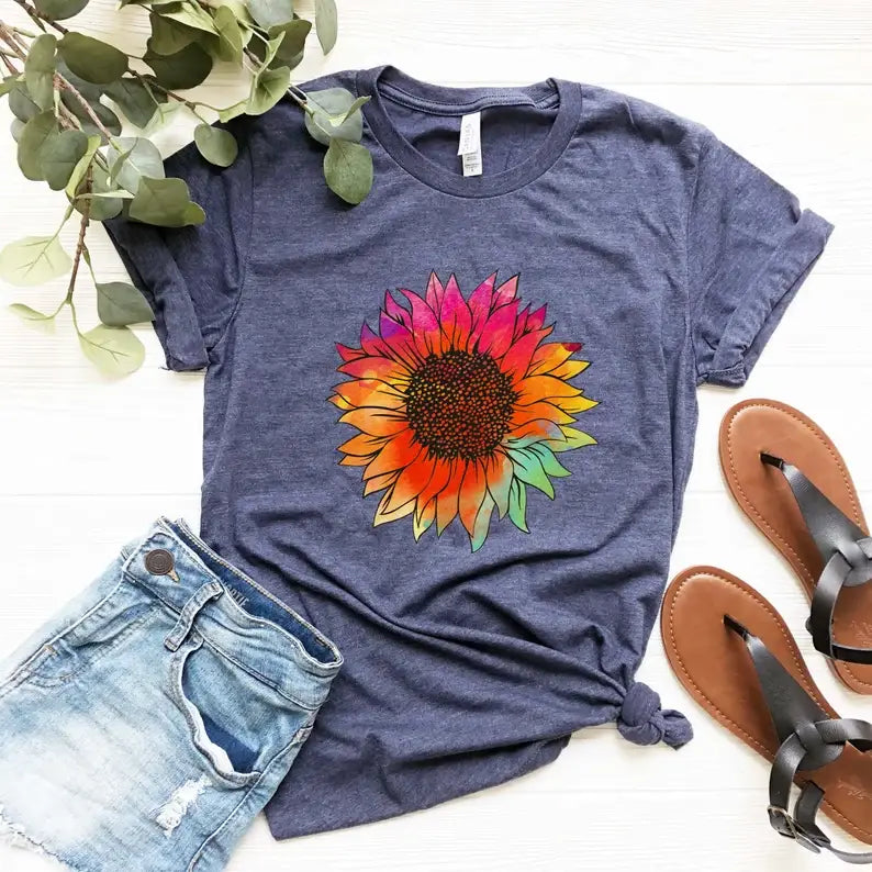 Sunflower T-Shirt Hoodie, Sweatshirt | PodWearCo.com